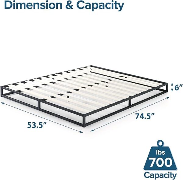 ZINUS Joseph Metal Platforma Bed Frame - Full - Black