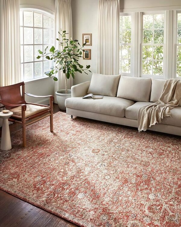 Loloi II Saban Rust/Beige 7'-10" x 10' Area Rug - Image 3