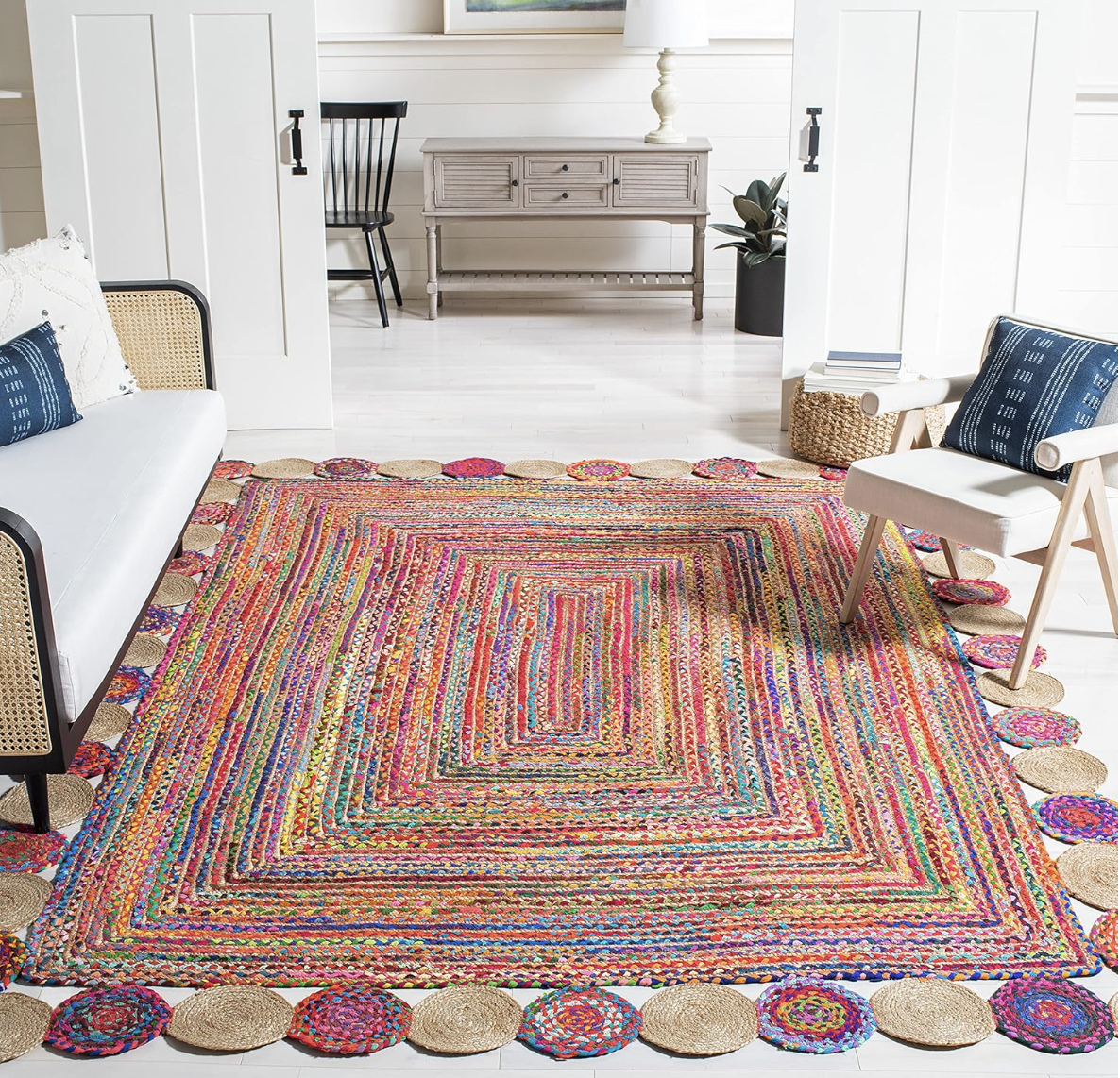 Cape Cod Collection Area Rug SAFAVIEH - Cape Cod Collection Area Rug - 8' x 10', Red & Multi - SCD ...