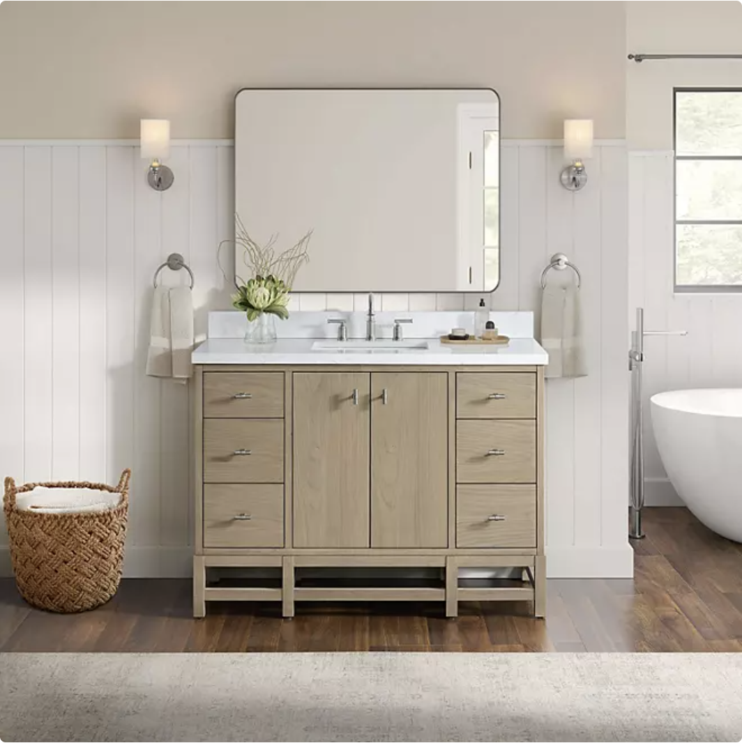 details by Becki Owens Margaret Vanity - 48" Light Wood - SCD Sales ...
