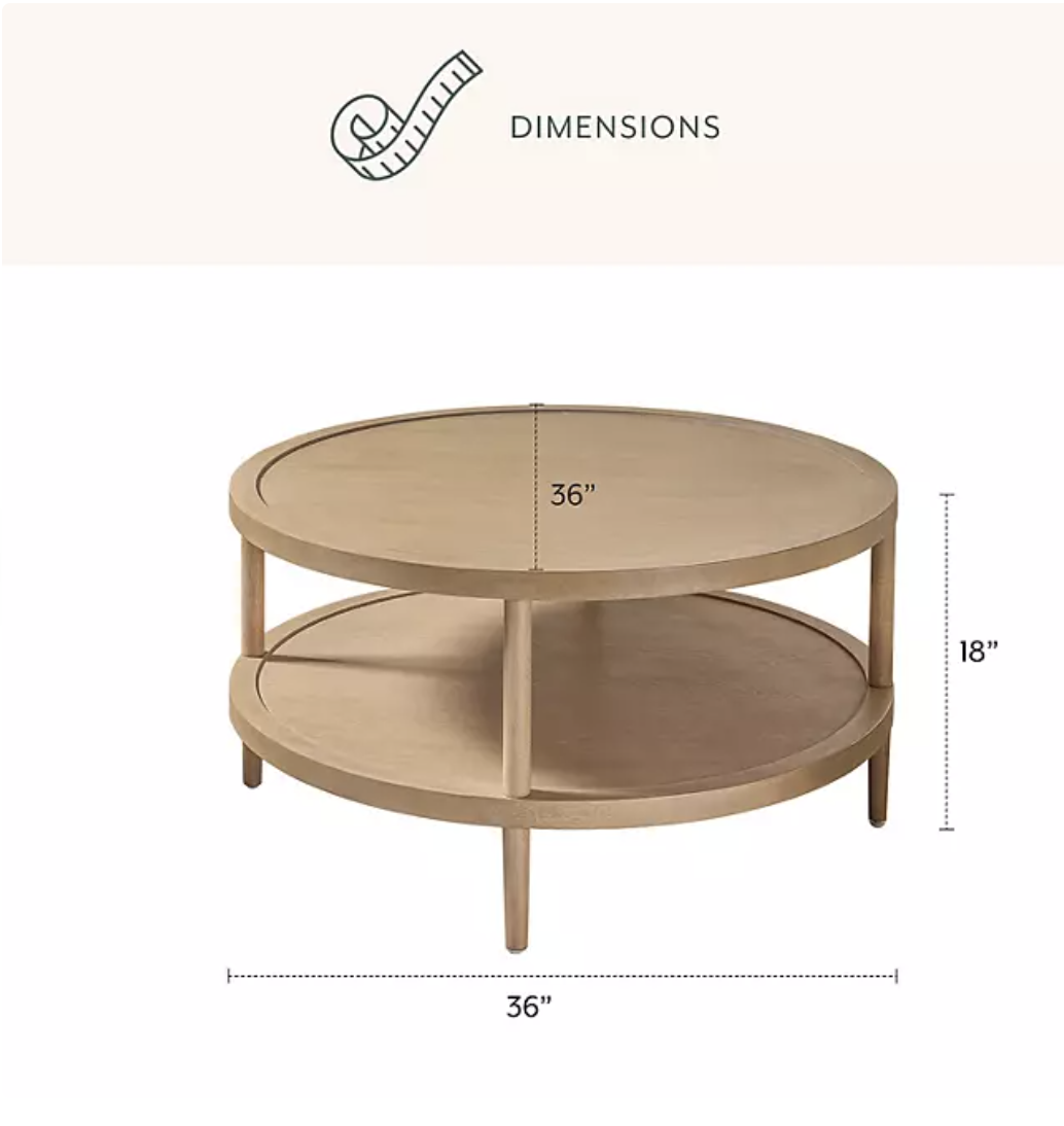 Details by Becki Owens Charlotte Round Coffee Table - SCD Sales ...